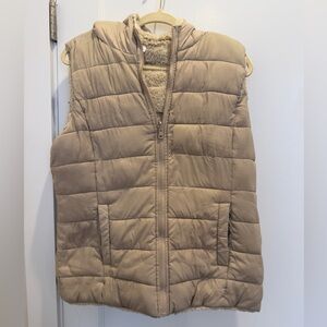 Tan Puffer Vest